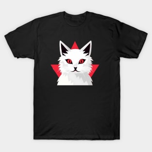 White Cat with Shades, Love Cats T-Shirt